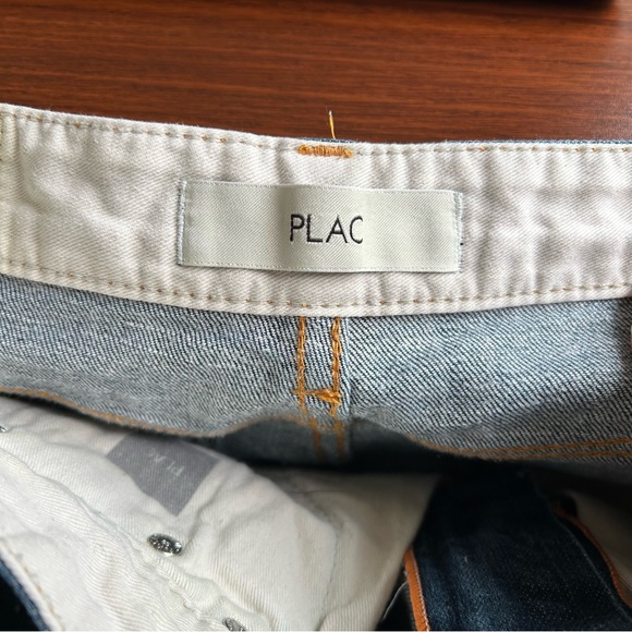 Plac Denim Classic Blue Denim straight Jeans no stretch dark wash Size M VGUC! - Picture 10 of 13